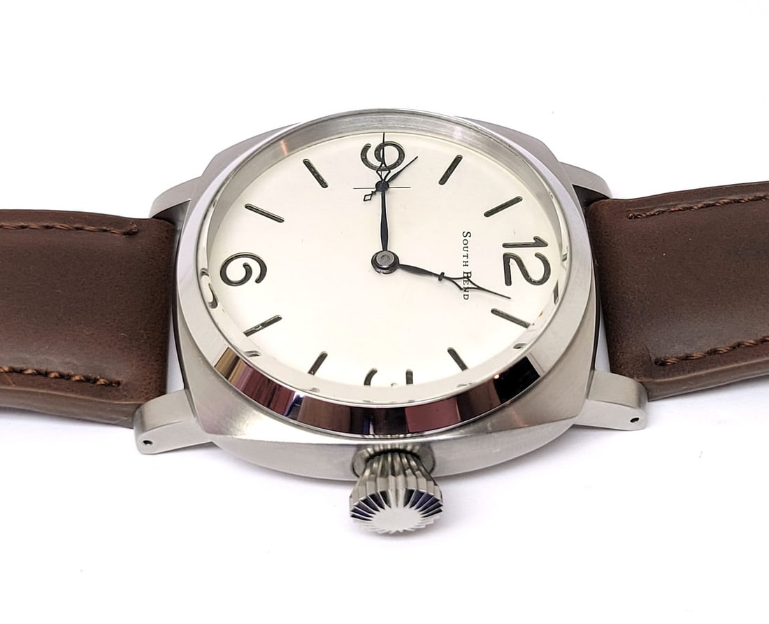 Vintage Mens S/Steel SOUTH BEND High Grade Winding Watch Cal 429 Re-Cased* EXLNT - 7