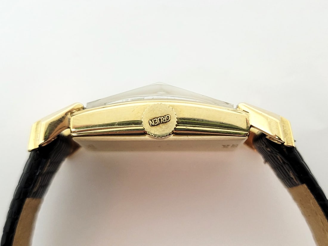 Vintage 14k Yellow GRUEN PRECISION Men's Winding Watch Cal.430 c.1940s* EXLNT - 6
