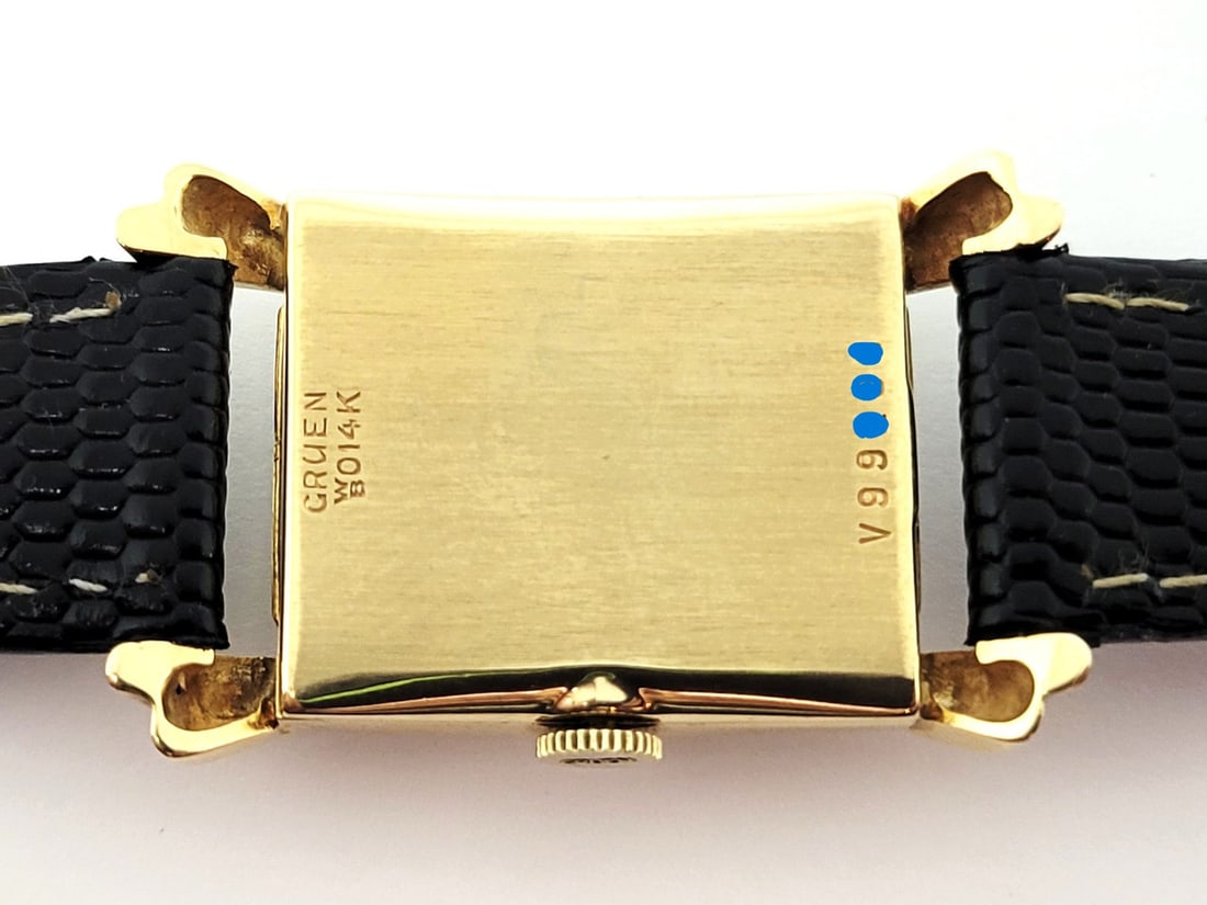 Vintage 14k Yellow GRUEN PRECISION Men's Winding Watch Cal.430 c.1940s* EXLNT - 9