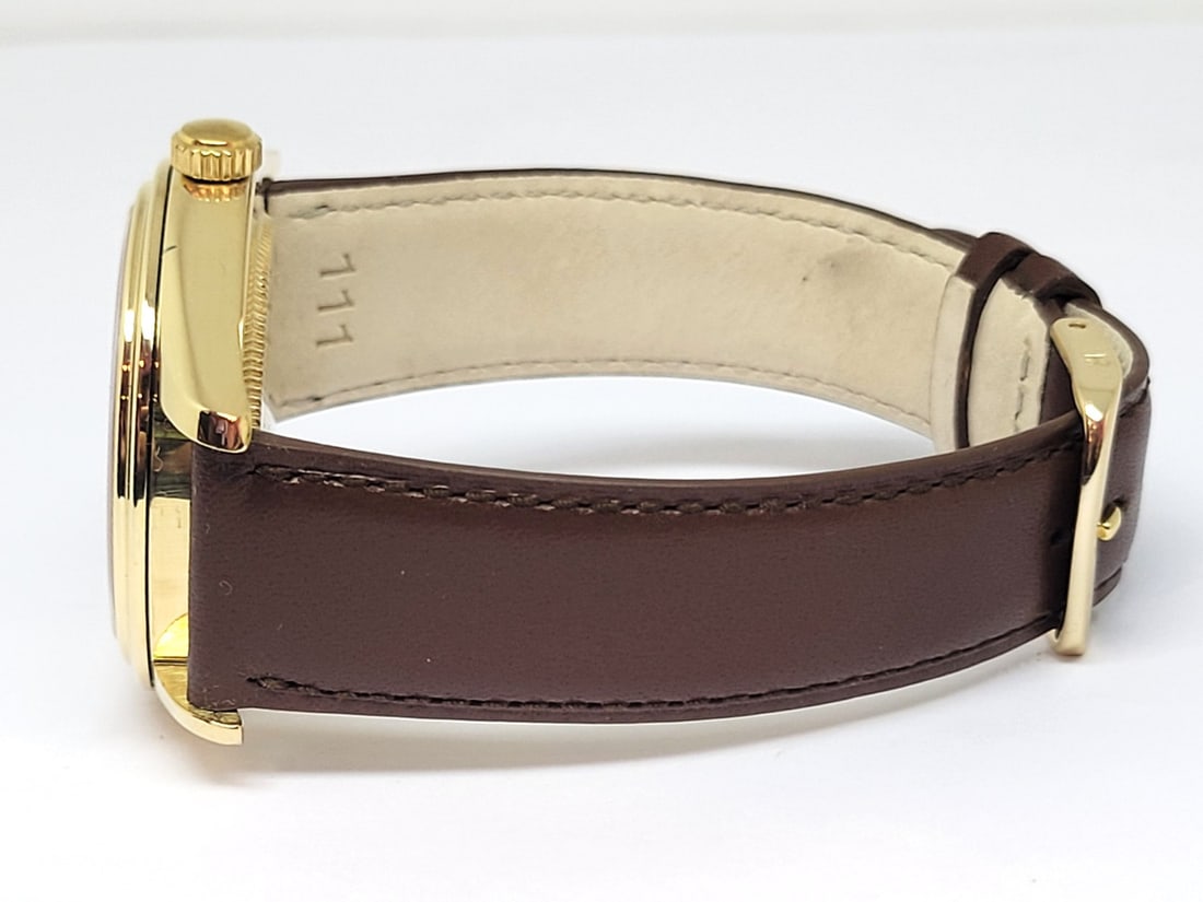 Men's Solid 18k ARMAND NICOLET Tramelan Automatic Date Watch* EXLNT - 3