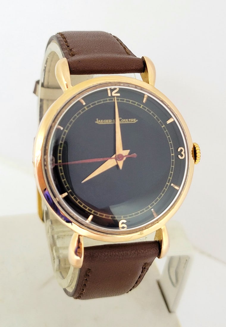 Vintage 18k Rose Gold JAEGER-LeCOULTRE Winding Watch c.1950s Cal P450/4C* EXLNT - 3