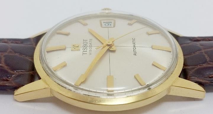 Solid 18k TISSOT VISODATATE Automatic Watch c.1960s* EXLNT* SERVICED - 7