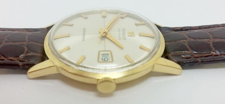 Solid 18k TISSOT VISODATATE Automatic Watch c.1960s* EXLNT* SERVICED - 8