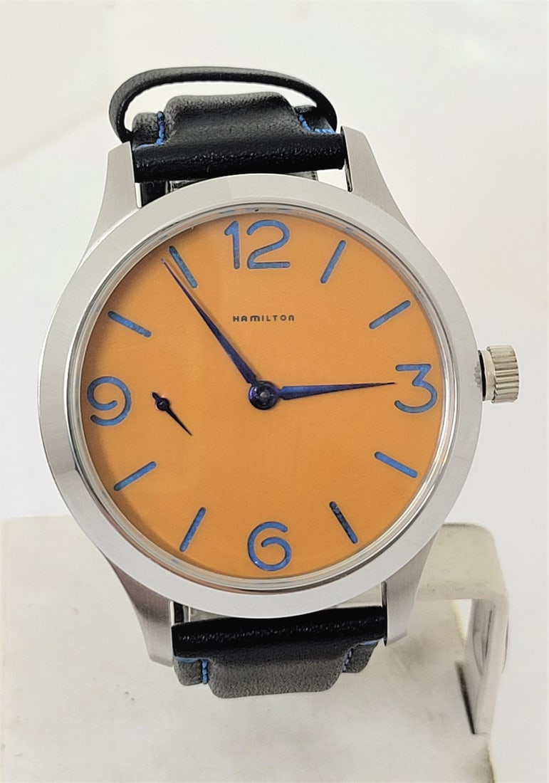 Vintage Mens High Grade HAMILTON Winding Pocket Watch Movement Cal 917* Re-Cased (1 of 7)