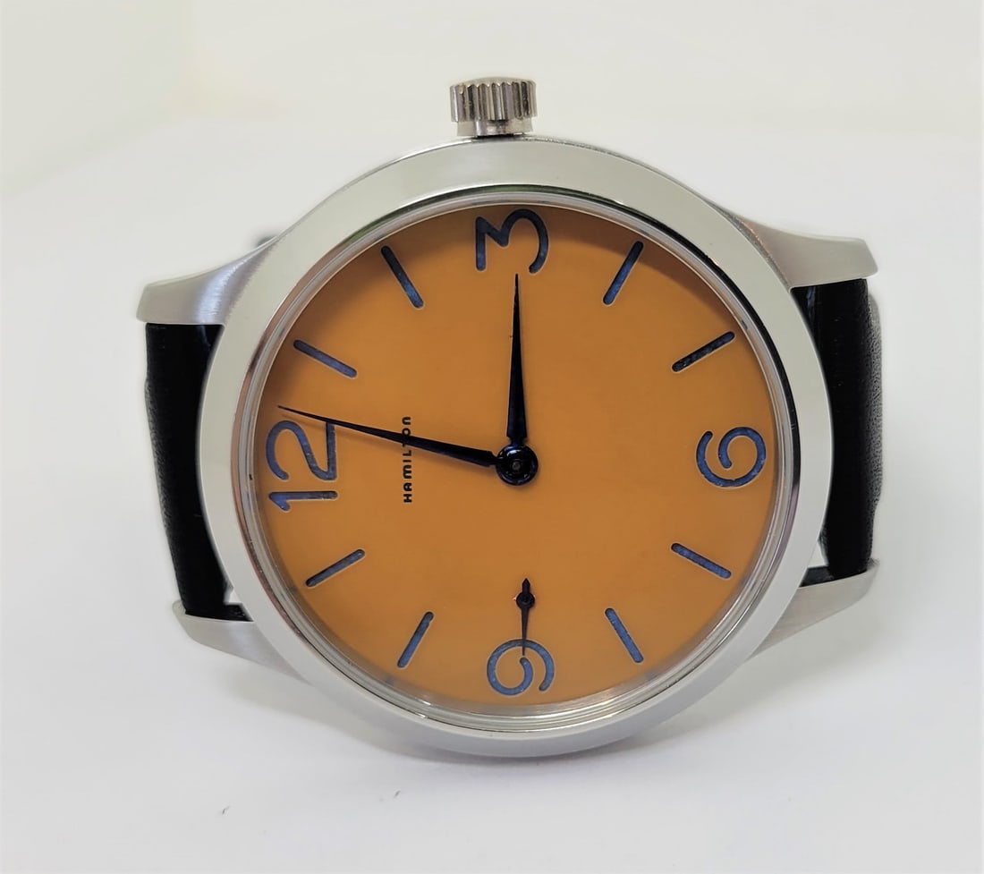 Vintage Mens High Grade HAMILTON Winding Pocket Watch Movement Cal 917* Re-Cased - 2