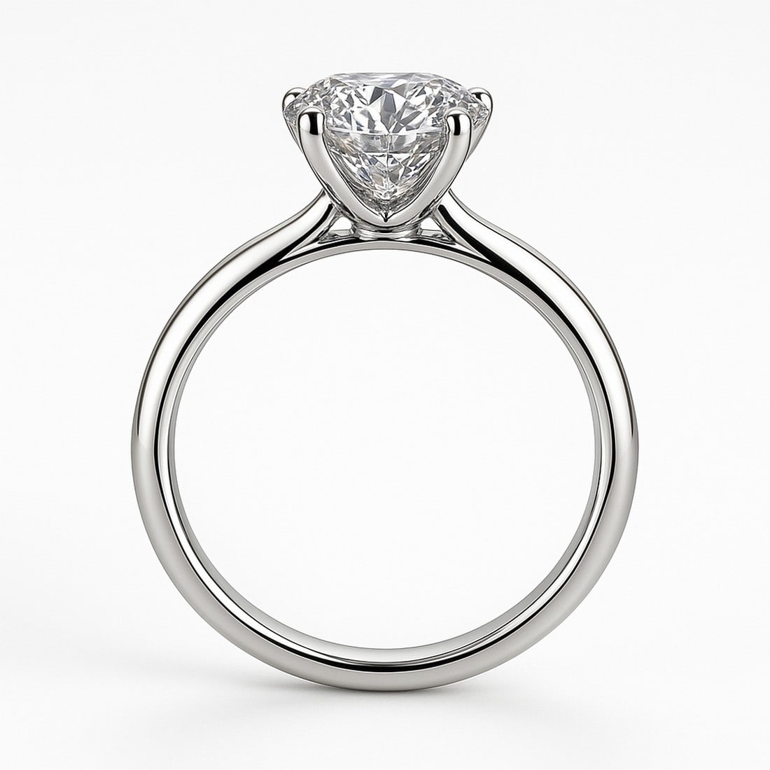 Lab-grown diamond 9.00 CT Oval Split-Shank Diamond Ring - 2