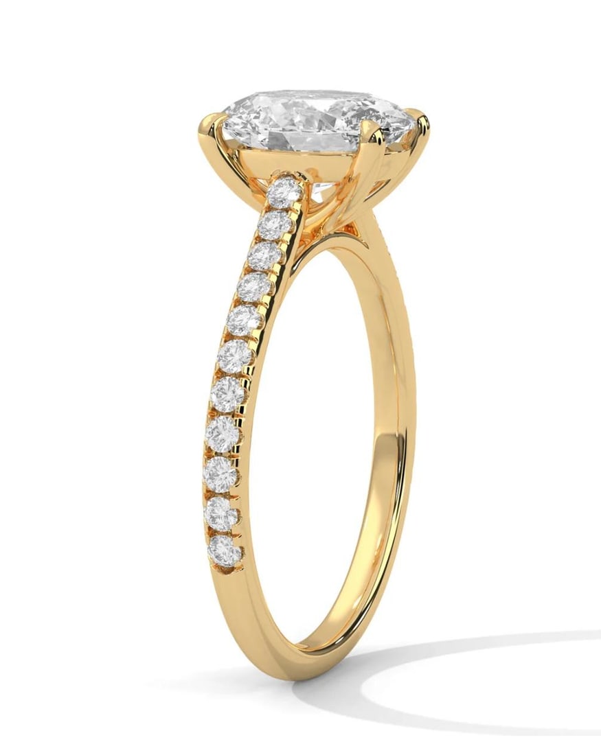 Lab-grown diamond 5.00 CT Asscher Solitaire Diamond Ring - 2