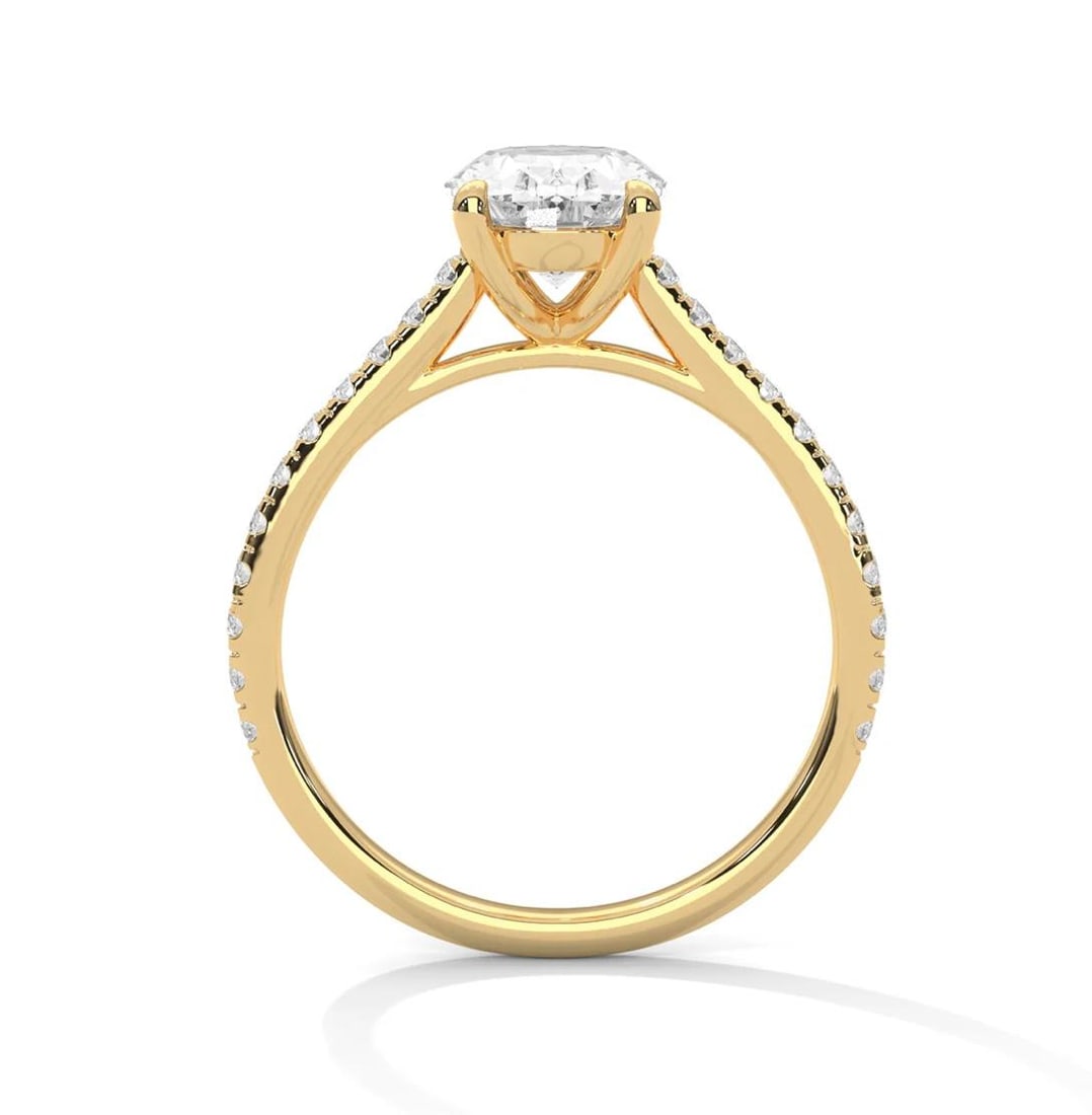 Lab-grown diamond 5.00 CT Asscher Solitaire Diamond Ring - 3