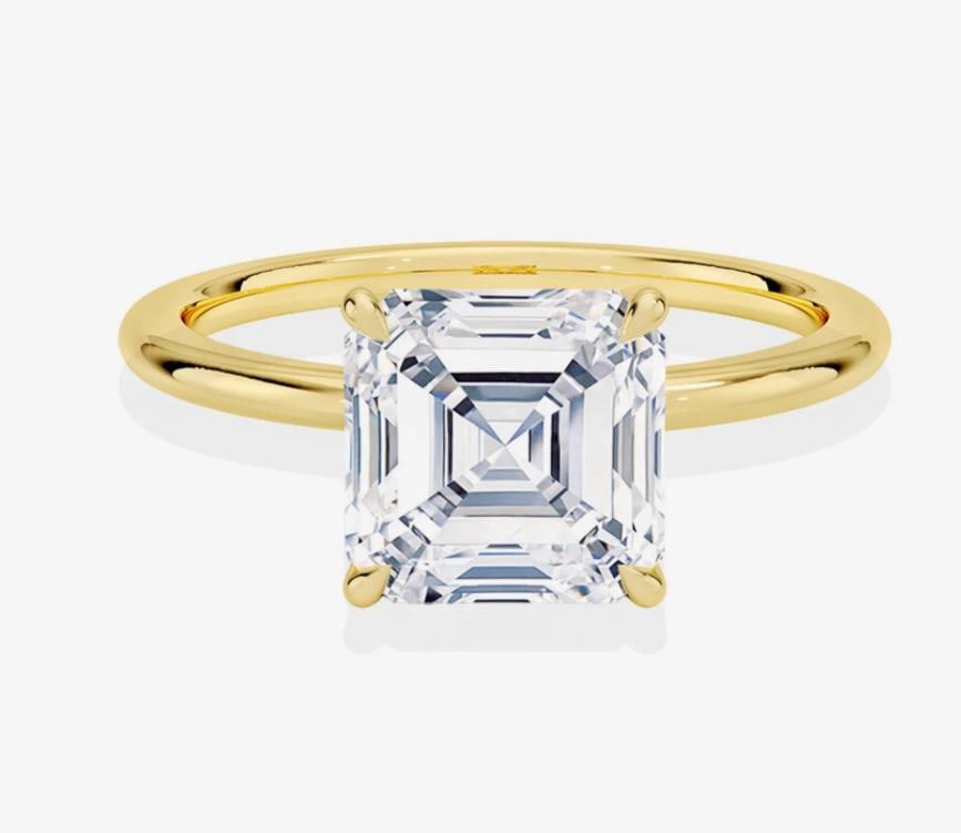 Lab-grown diamond 3.00 CT Round Split-Shank Diamond Ring (1 of 2)