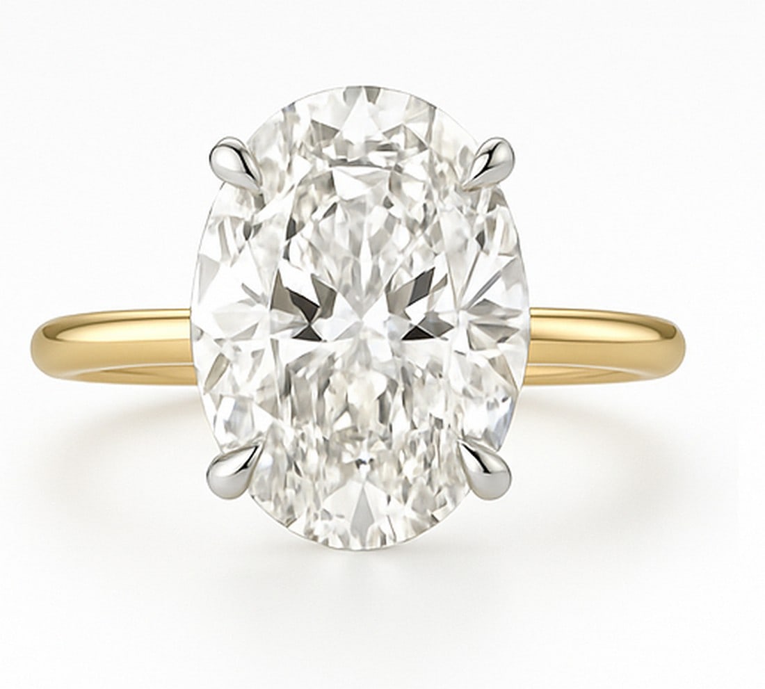 Lab-grown diamond 2.00 CT Round Twist Band Diamond Ring (1 of 4)