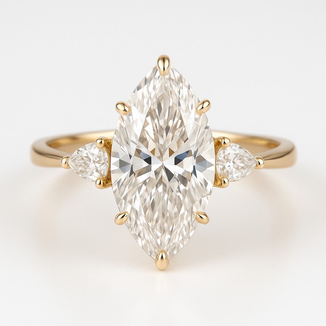 Lab-grown diamond 10.00 CT Oval Double Halo Diamond Ring - 2