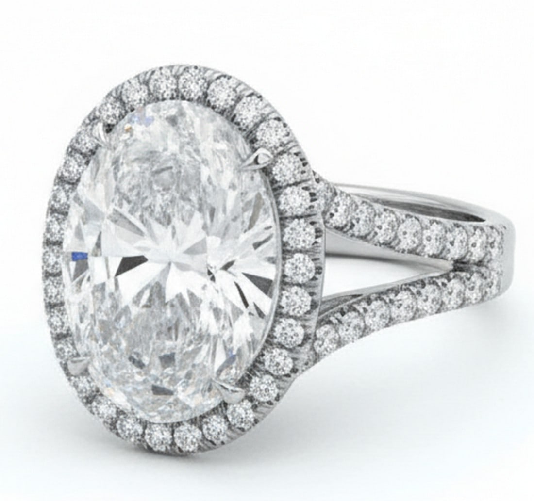 Lab-grown diamond 6.50 CT Marquise Twist Gold Diamond Ring - 2