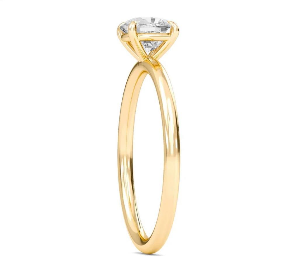 2.00 CT Round lab-grown diamond Diamond Solitaire Ring in 14K White Gold - 2