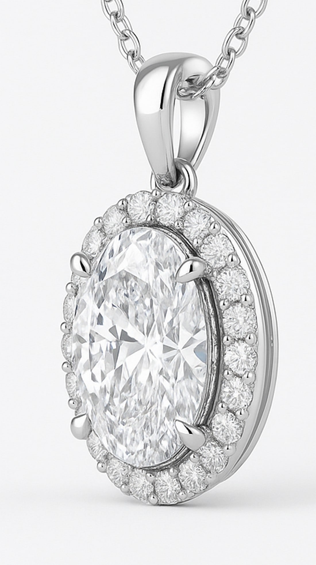 Lab-grown diamond 8.00 CT Emerald-Cut Diamond Bezel-Set Ring in 14K White Gold - 2