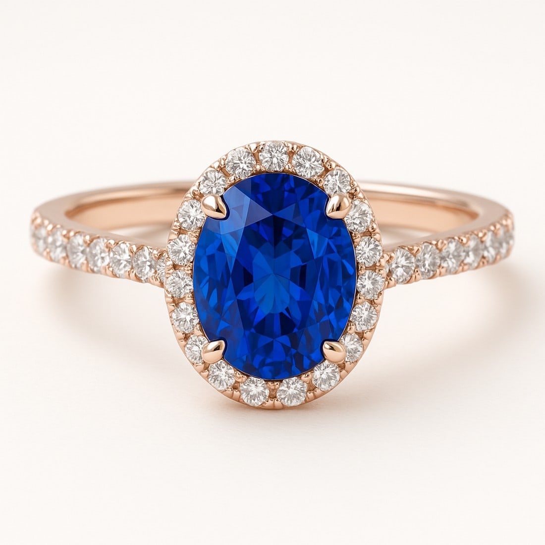 Lab-grown diamond 5.00 CT Marquise-Cut Diamond Split-Shank Ring in 14K Rose Gold - 2