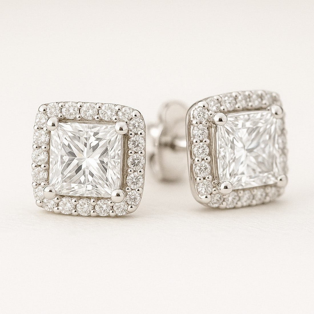 Lab-grown diamond 4.00 CT Marquise-Cut Diamond Three-Stone Ring in 14K White Gold - 2