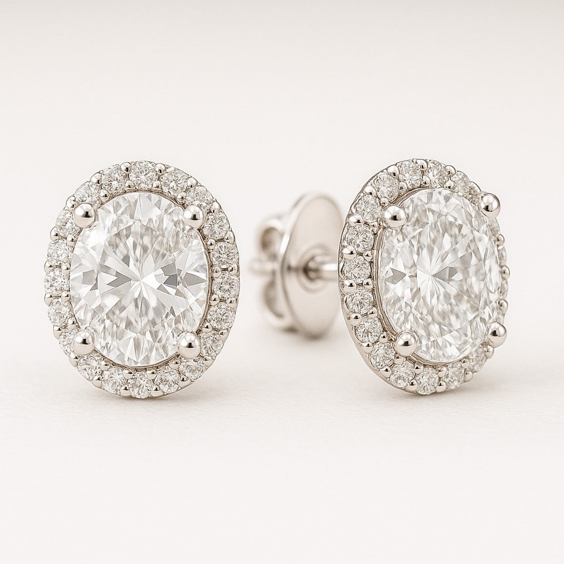 Lab-grown diamond 3.00 CT Pear-Shaped Diamond Classic Solitaire Ring in 14K White Gold - 2