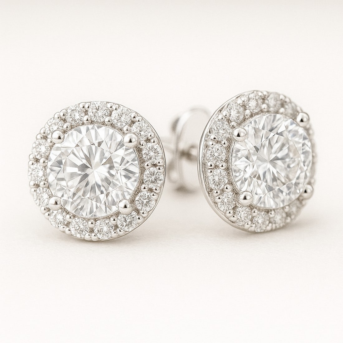 Lab-grown diamond 2.00 CT Radiant-Cut Diamond Three-Stone Ring in 14K White Gold - 2