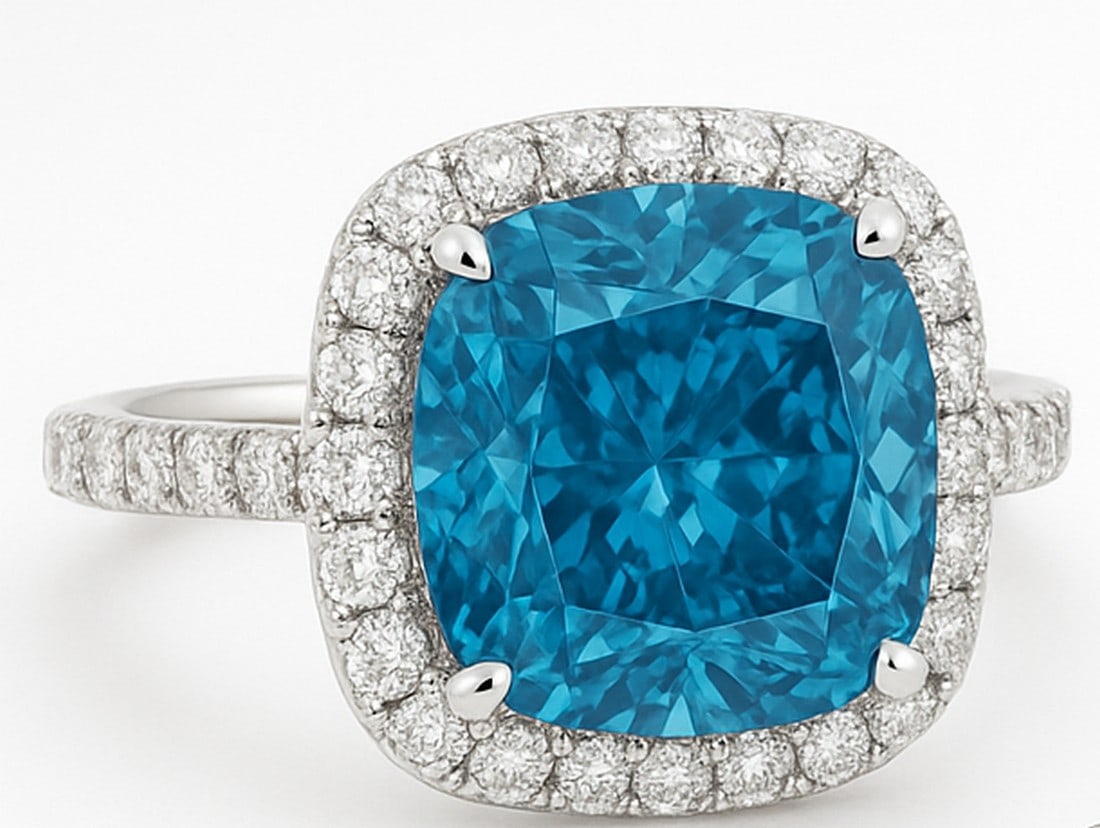 Lab-grown diamond 8.00 CT Oval-Cut Diamond Three-Stone Ring in 14K White Gold - 2