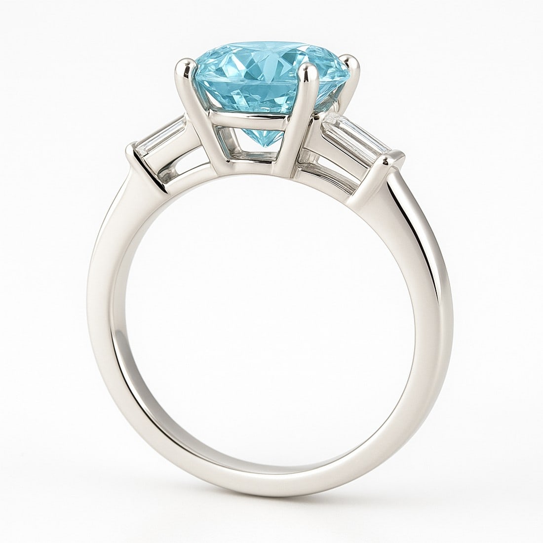 Lab-grown diamond 2.00 CT Marquise-Cut Diamond Twist-Shank Ring in 14K White Gold - 2