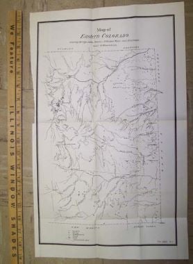 Map of Eastern Colorado: Title: Map of Eastern Colorado Publication Date: 1890-07-01 Author: ANONYMOUS Publisher: SENATE Publishing Info: "showing springs, lakes, ponds, artesian wells and drainage..." Shows a few larger plac