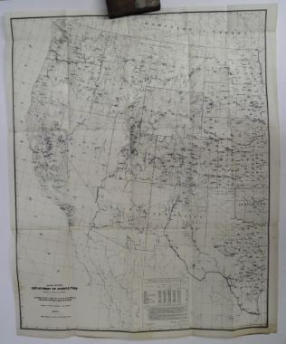 Map Illustrating the Progress of Irrigation Within the Arid and Semi-Arid Region of The United: Title: Map Illustrating the Progress of Irrigation Within the Arid and Semi-Arid Region of The United States Publication Date: 1891 Author: BLAISDELL, FRANK Publisher: DEPT. AGRICULTURE, IRRIGATION IN