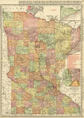 Rand-Mcnally New Commercial Atlas Map of Minnesota (1 of 1)