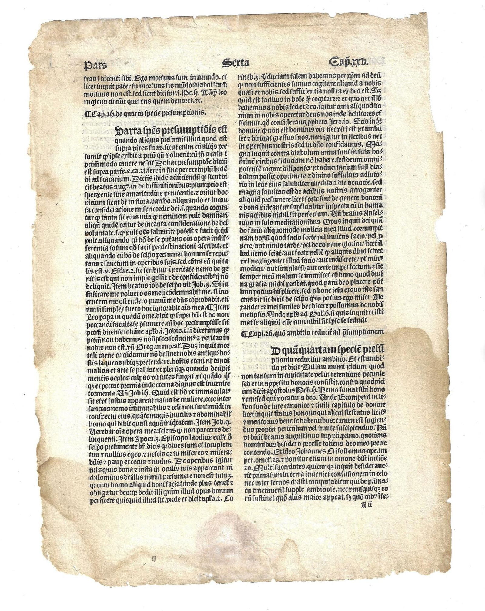 15th C Incunabula Leaf - 2