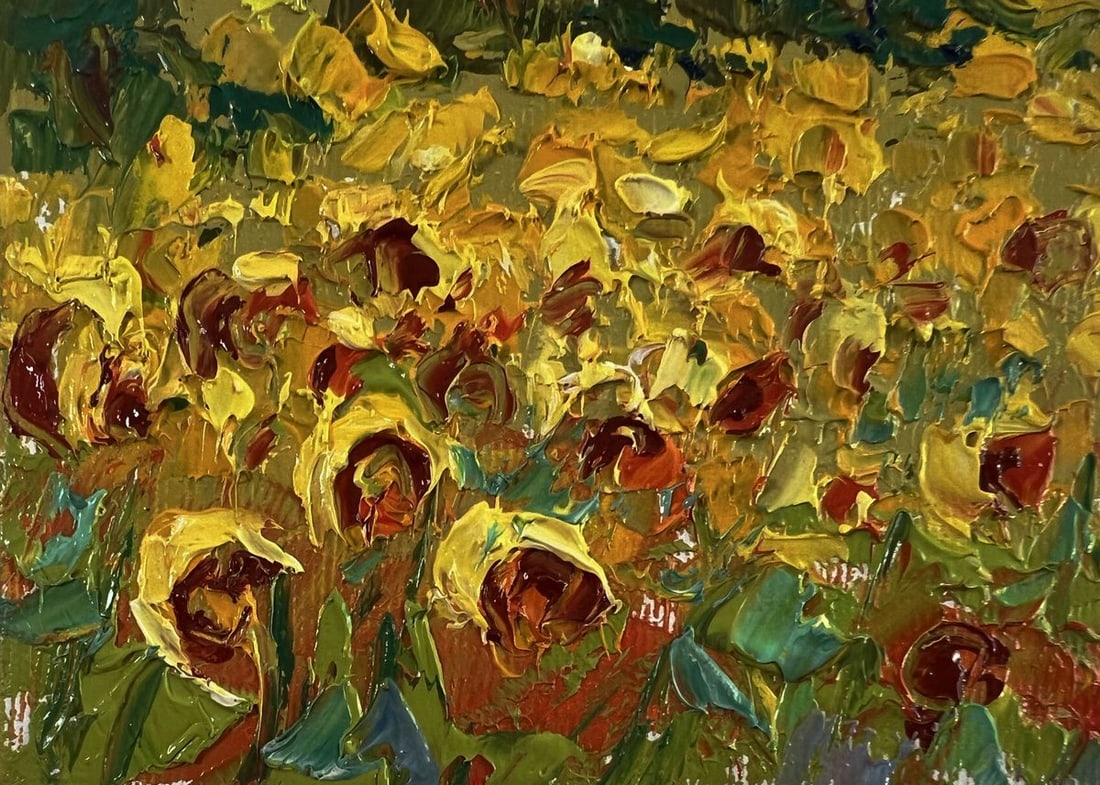 Oil painting Flowers of the Sun Oleksiy Ivanyuk - 6