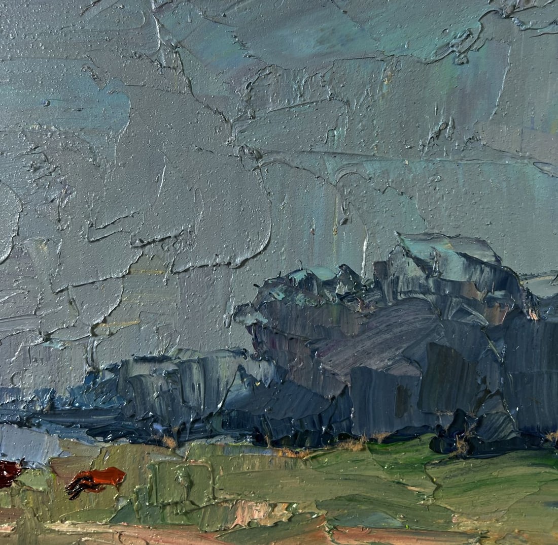 Oil painting Field with cows Boris Serdyuk - 5
