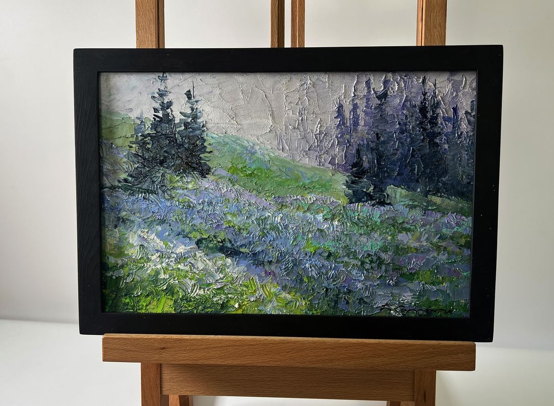 Oil painting Mountain meadows Boris Serdyuk - 2