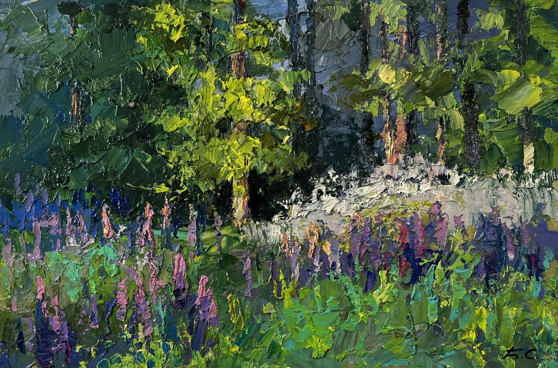 Oil painting The scent of summer forest Boris Serdyuk (1 of 10)