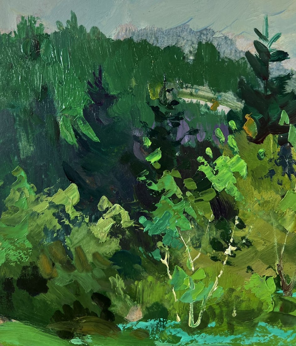 Oil painting Forest house Yuriy Suprunchuk - 4