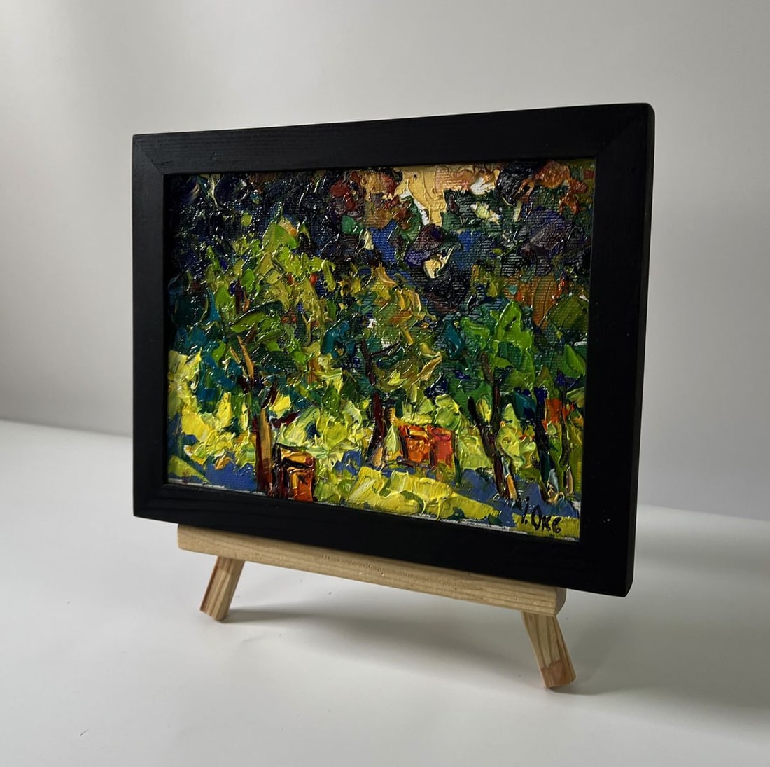 Oil painting Apiary in the forest Oksana Ivanyuk - 3