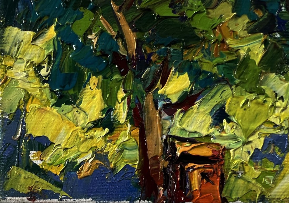 Oil painting Apiary in the forest Oksana Ivanyuk - 6