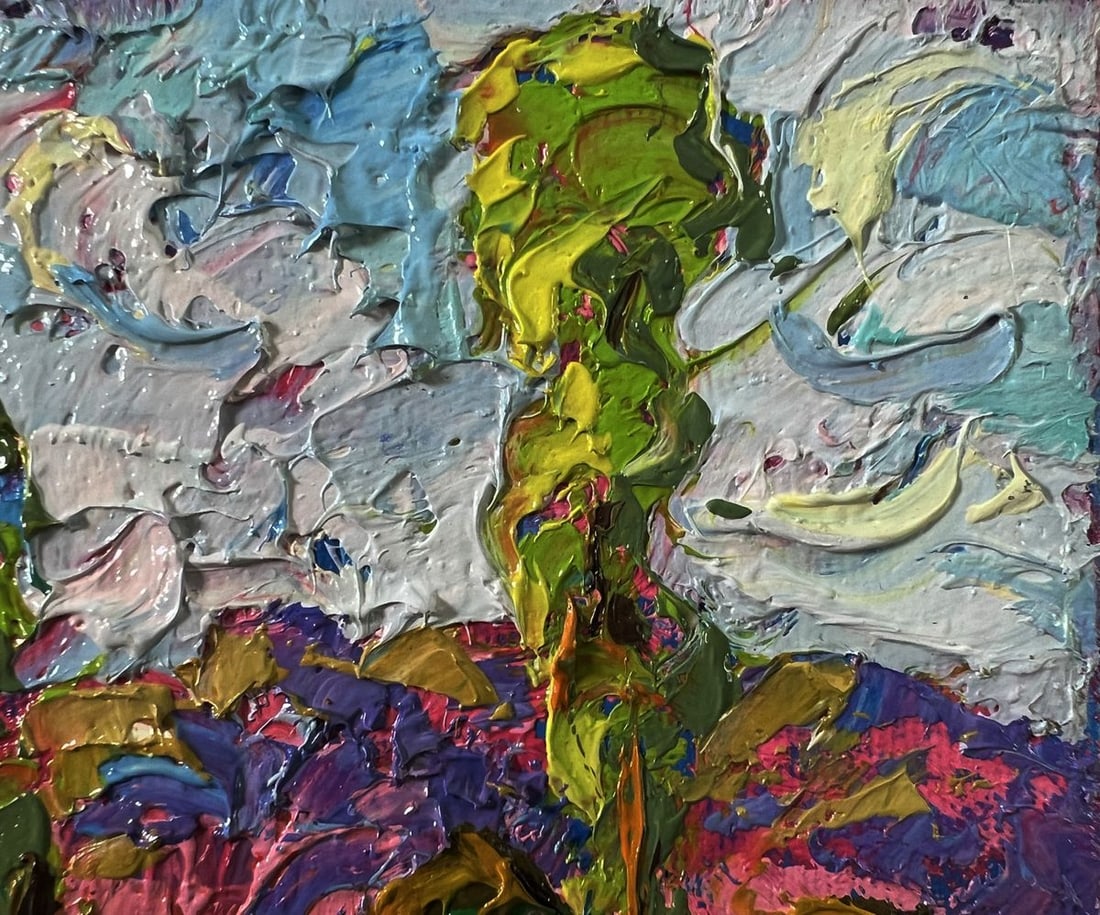 Oil painting Meadow with animals Oleksiy Ivanyuk - 5