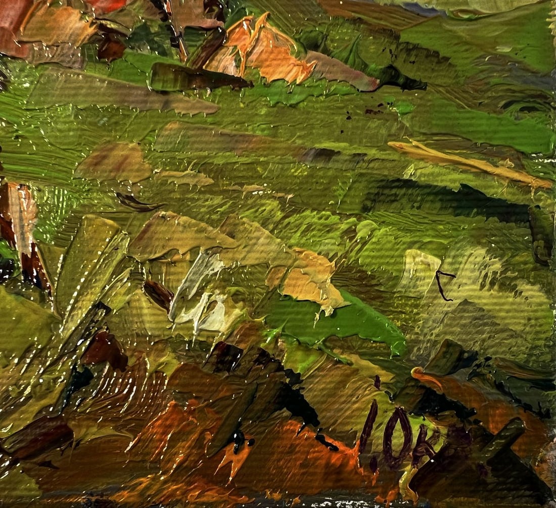 Oil painting Haystacks in the field Oksana Ivanyuk - 7