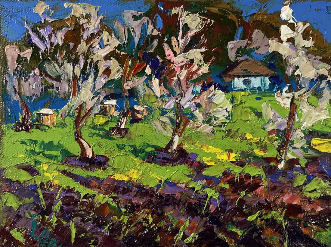 Oil painting Spring awakens in light Oleksiy Ivanyuk (1 of 8)