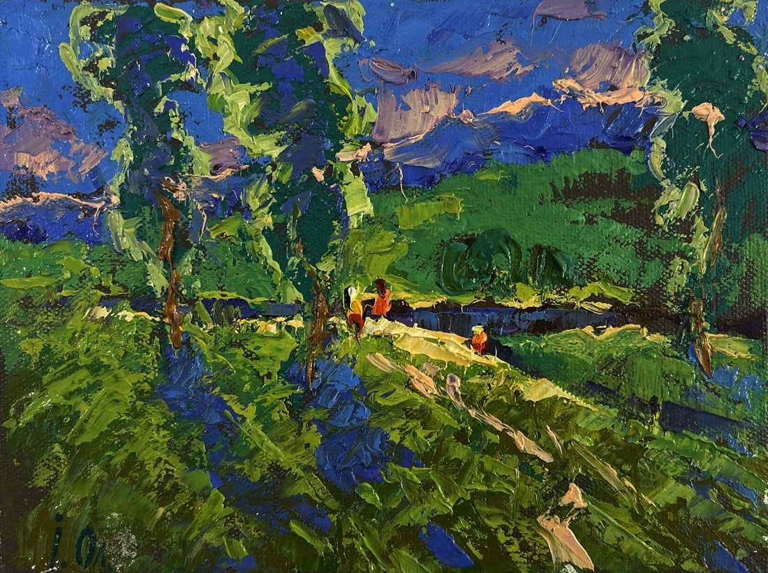 Oil painting Summer vacation and field paths Oleksiy Ivanyuk (1 of 8)