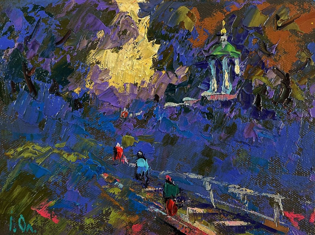 Oil painting Warm moments among loved ones Oleksiy Ivanyuk: Title: Oil painting Warm moments among loved ones Oleksiy Ivanyuk Description: №AAA5387 The Oil painting on Canvas titled "Warm moments among loved ones" invites the viewer into an emotionally