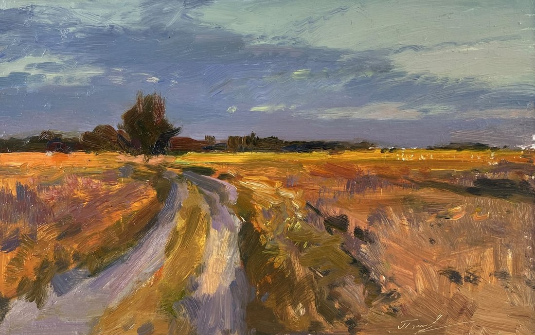 Oil painting The long way home Sergey Polyakov (1 of 8)