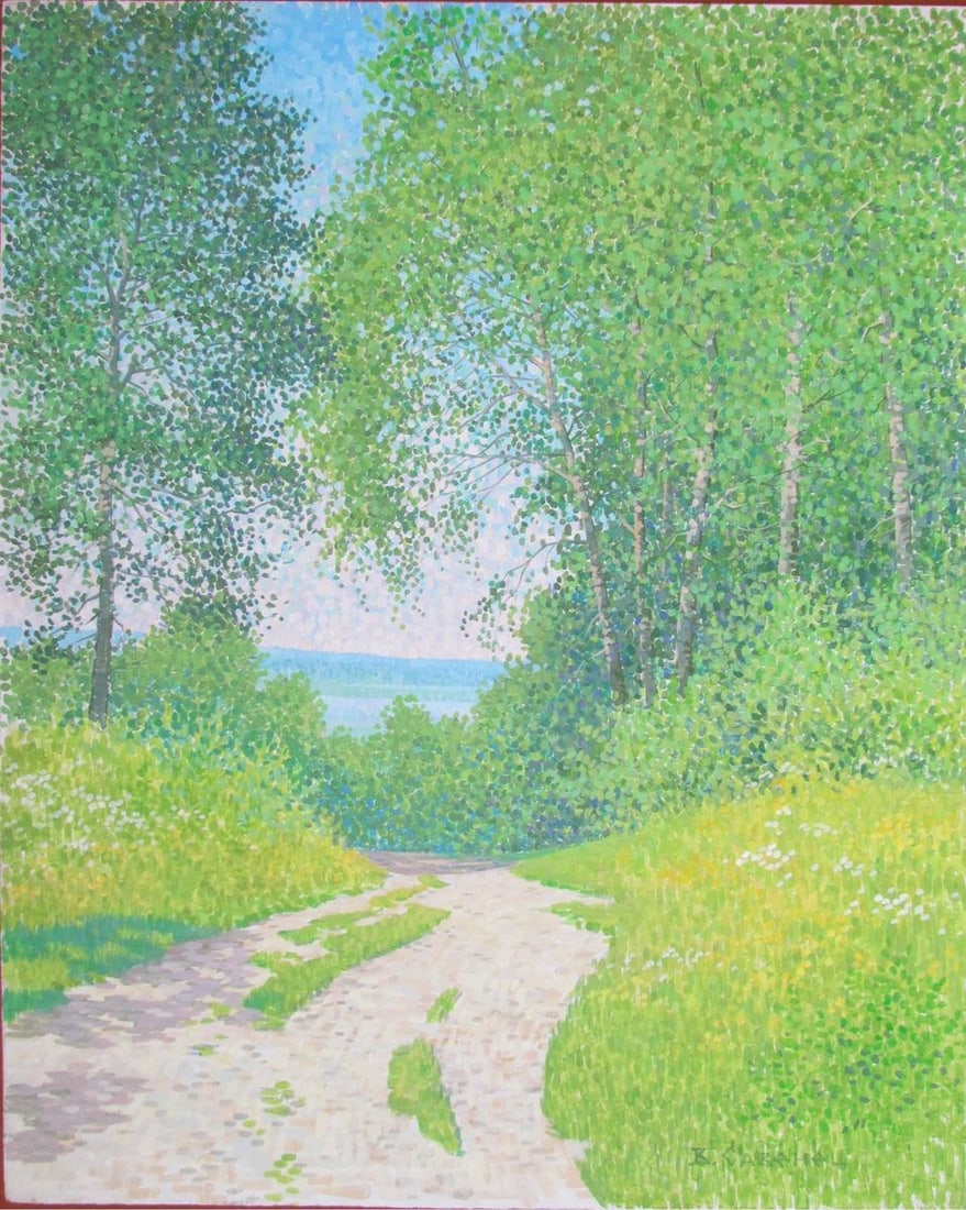 Acrylic painting Down to the river Kalebets Valery (1 of 1)