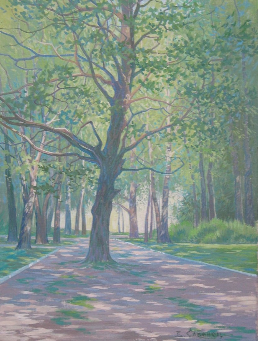 Acrylic painting Oak Kalebets Valery (1 of 1)