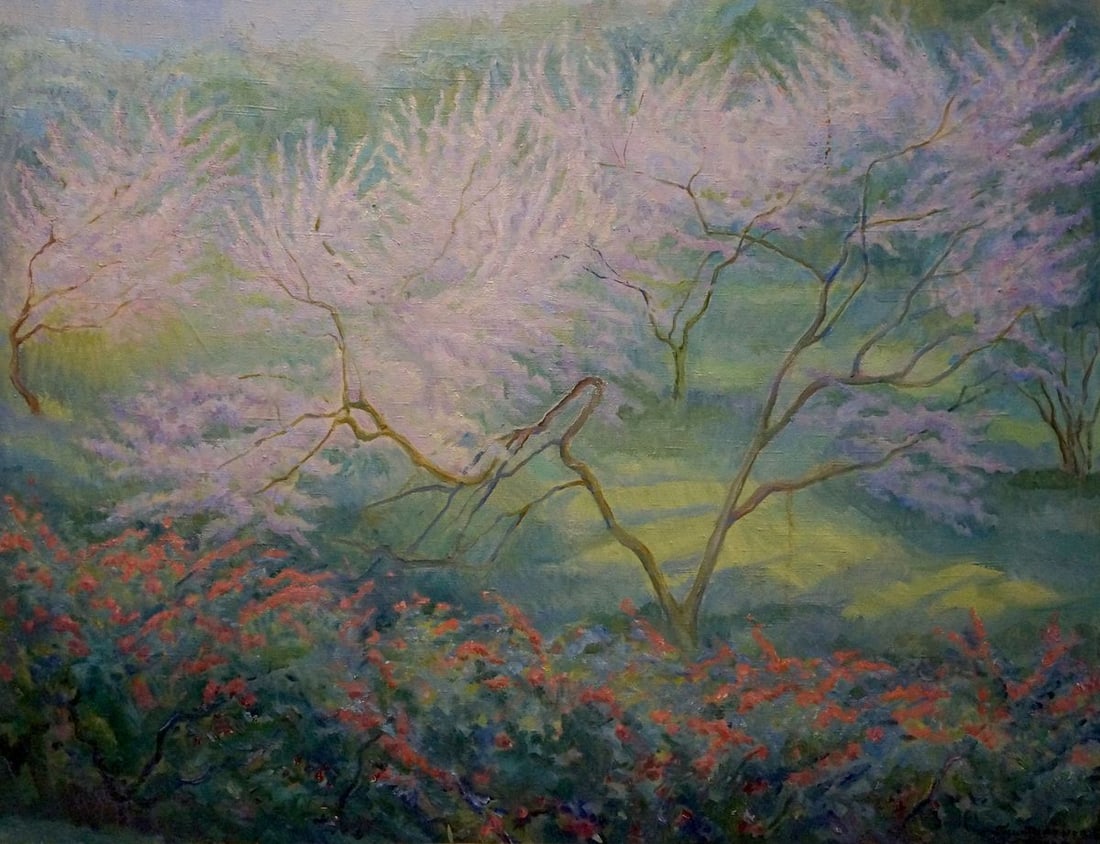 Oil painting Tree blossoms Titarenko Elvira Ivanovna (1 of 8)
