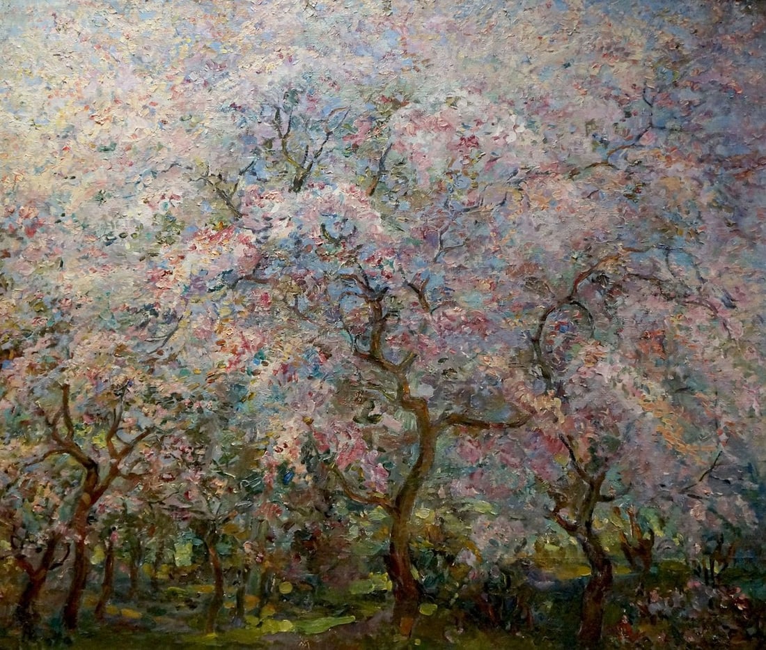 Oil painting Blooming trees Tytarenko Odarka Anatoliivna: Title: Oil painting Blooming trees Tytarenko Odarka Anatoliivna Description: №Verns 1247 *** ABOUT THIS PAINTING *** * TITLE: "Blooming trees" * ARTIST: Tytarenko Odarka Anatoliivna * SIZE: 100x