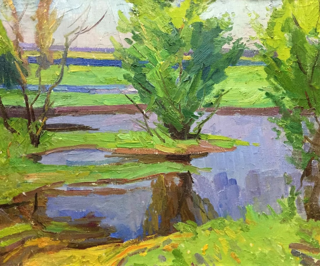 Oil painting Spring Kogan-Shats Matvey Borisovich (1 of 10)