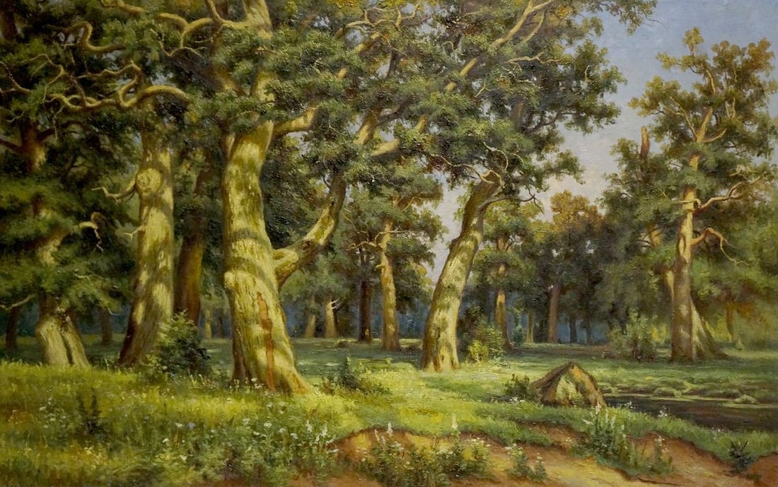 Oil painting Forest landscape (1 of 8)