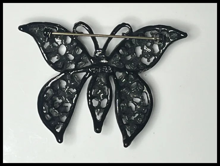 Vintage Lot of Black Rhinestone Weiss Jewelry - 4