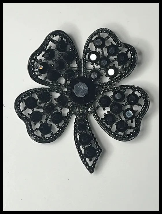 Vintage Lot of Black Rhinestone Weiss Jewelry - 5