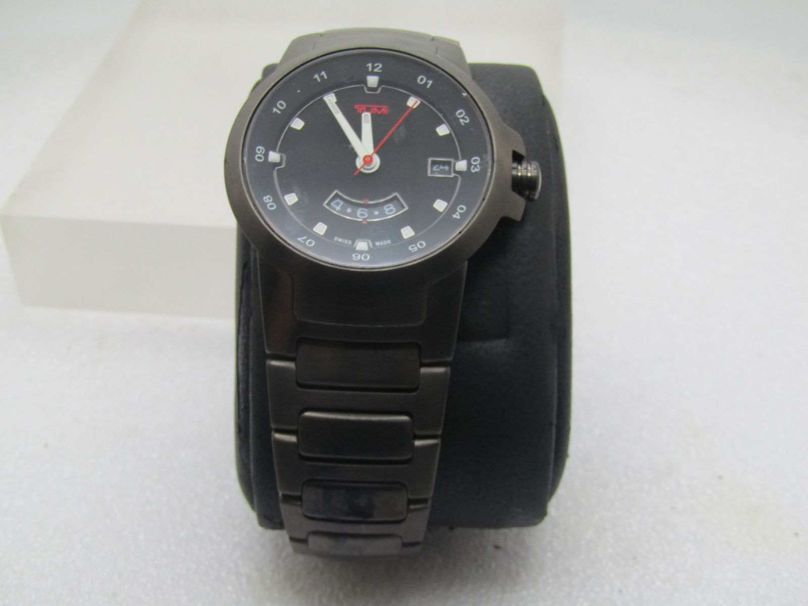Men's TUMI Black Steel Watch, Case and Booklet Included (1 of 10)